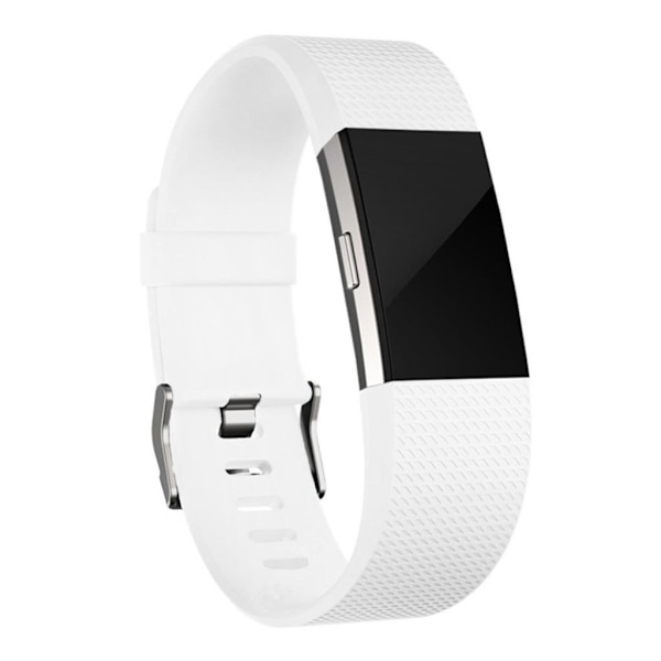 Fitbit Charge 2 klockarmband silikon mjuk miljövänlig - Vit Vit