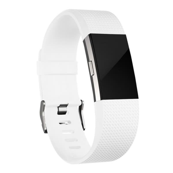 Fitbit Charge 2 klokkereim i silikon - hvit White