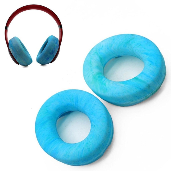 1 par Beats Studio 3.0 snygga öronkuddar i silikon - Blå Blå