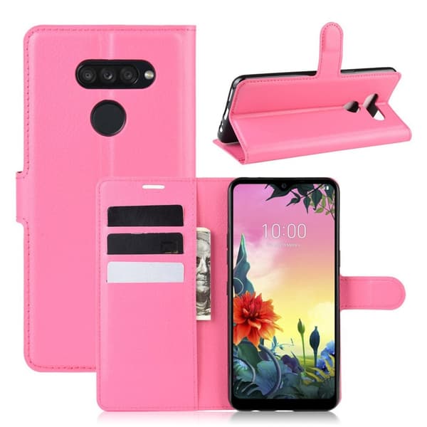 Classic LG K50S etui - Rose Pink
