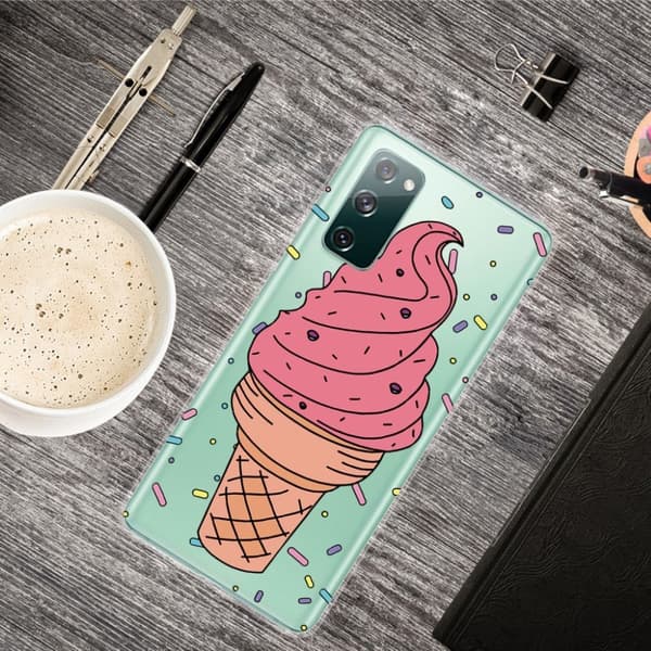 Deco Samsung Galaxy S20 FE 5G / Samsung Galaxy S20 FE skal - Glass Rosa