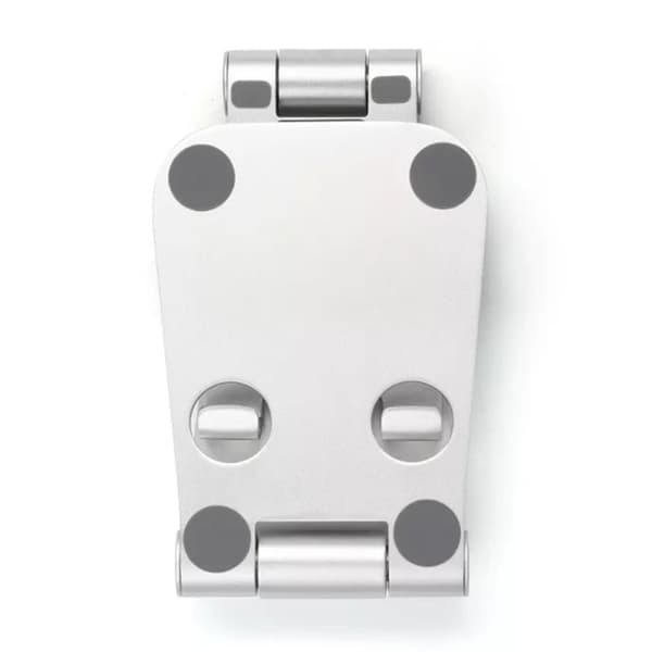 Universelt foldbart skrivebordstelefonstativ i aluminium Silver grey