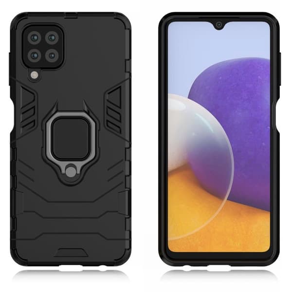 Ring Guard-fodral - Samsung Galaxy A22 4G - Svart Svart