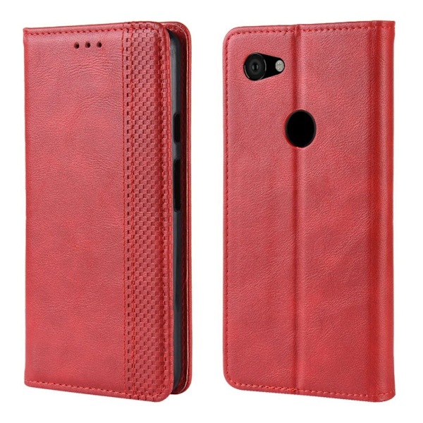 Bofink Vintage läder Google Pixel 3a fodral - Röd Röd