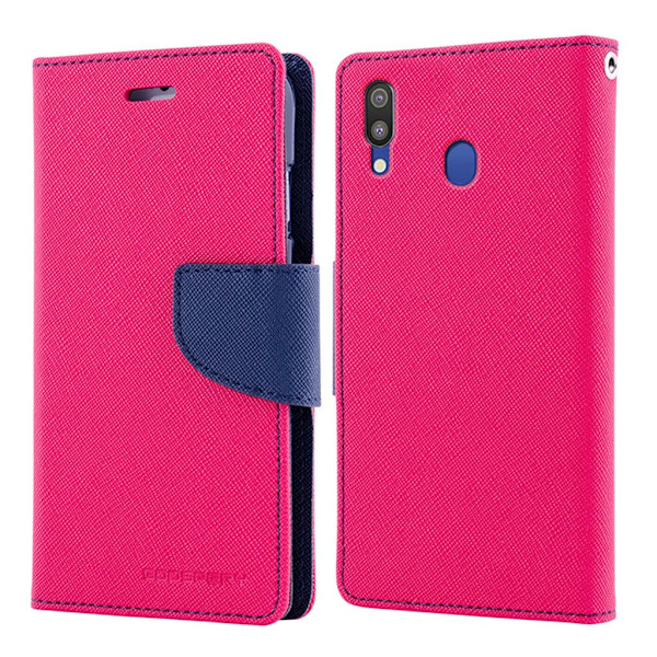 MERCURY Fancy Diary - Samsung Galaxy M20 - Kuuma Vaaleanpunainen Pink