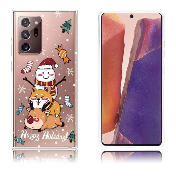 Christmas Samsung Galaxy Note 20 Ultra case - Happy Holiday Multicolor