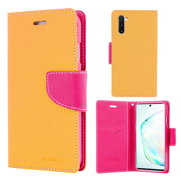 MERCURY Fancy Diary - Samsung Galaxy Note 10 - Keltainen Yellow