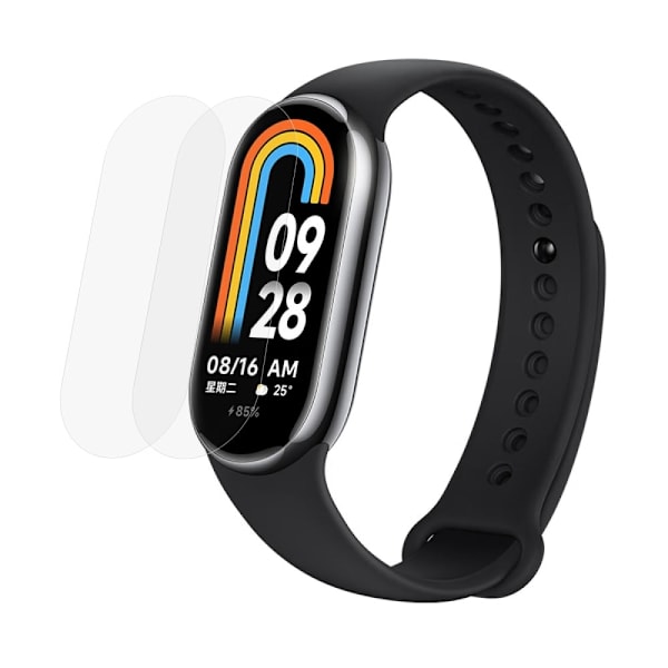 2Pcs Xiaomi Smart Band 8 HD selkeä näytönsuojain Transparent