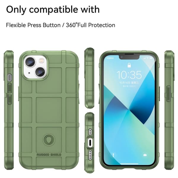 Rugged Shield Etui iPhone 14 - Grønn Green