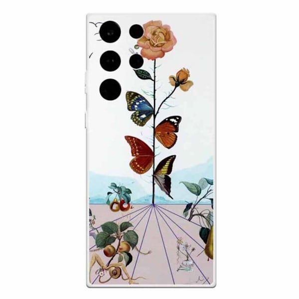 Butterfly läder Samsung Galaxy S23 Ultra fodral - Flerfärgad multifärg