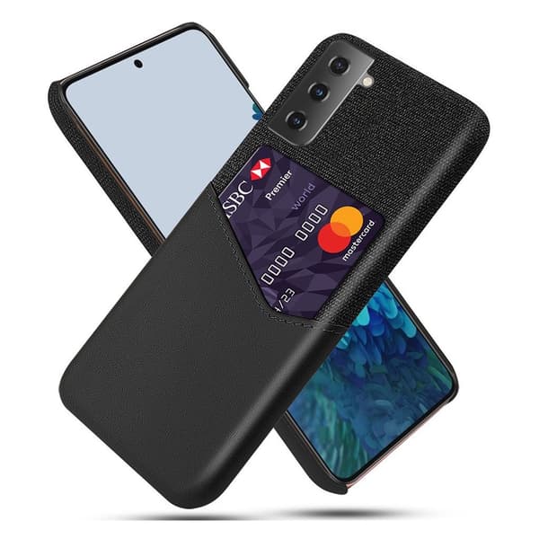 Bofink Samsung Galaxy S21 Plus Card Deksel - Svart Black