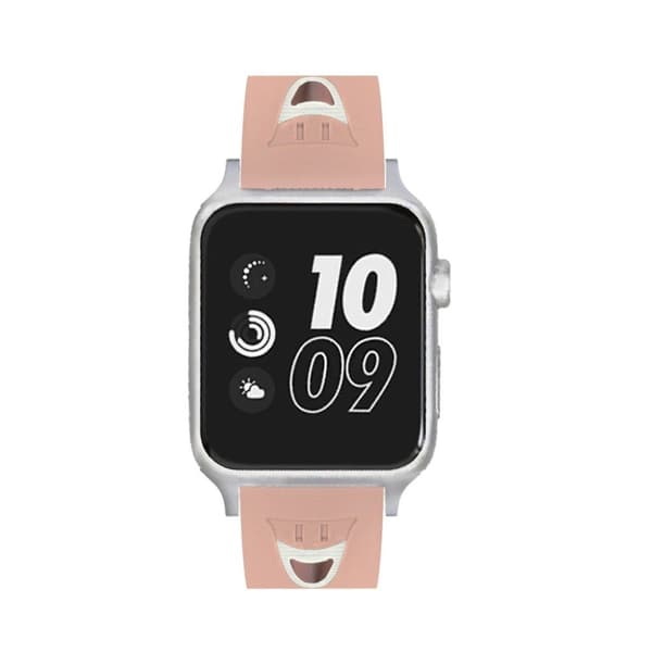 Apple Watch Series 4 4mm klockband av silikon - Rosa Rosa