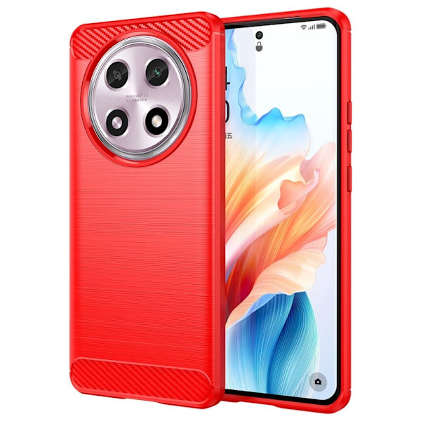 Carbon Flex Oppo A2 Pro skal - Röd Röd