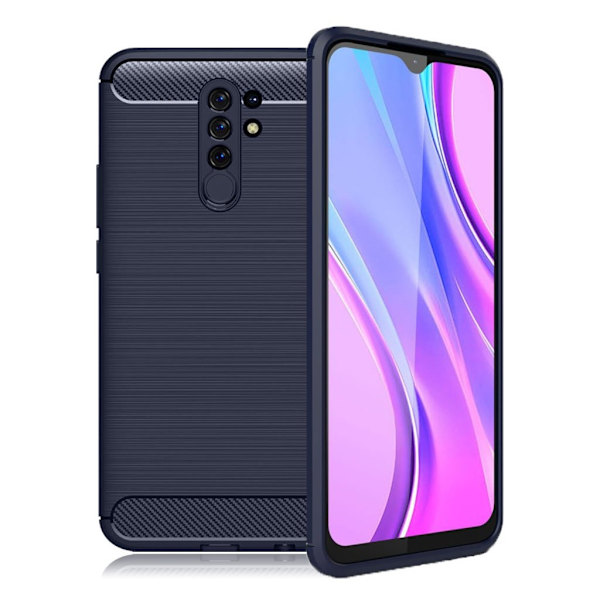 Carbon Flex case Xiaomi Redmi 9 - Blå Blue