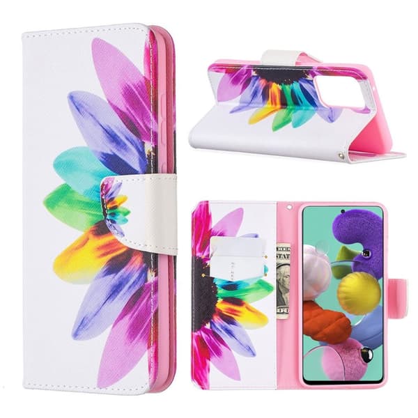 Wonderland Samsung Galaxy A52 5G Flippetui - Blomst Multicolor
