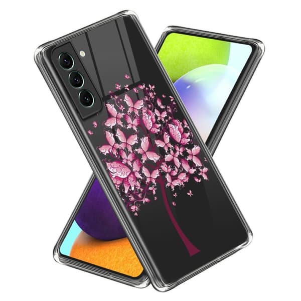 Deco Samsung Galaxy S24 skal - Rosa Blommor Rosa