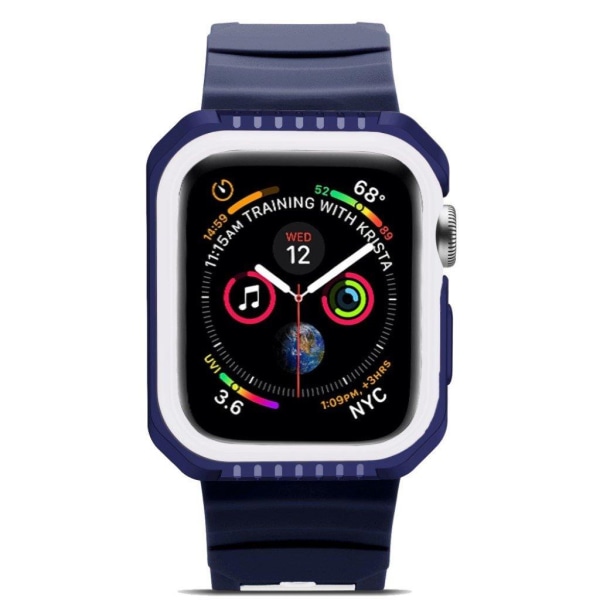 Apple Watch Series 4 40mm erstatnings urramme i silikone - Blå/H Multicolor