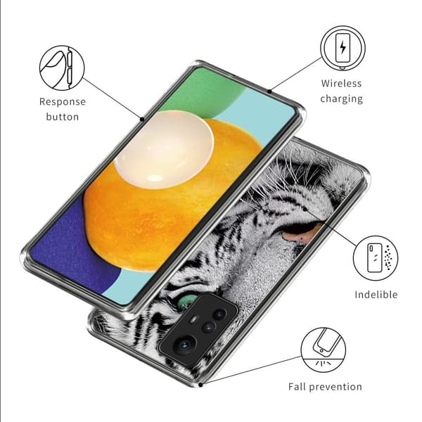Deco Xiaomi Redmi Note 12S deksel - Tigerhode White