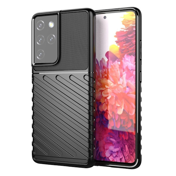 Thunder Samsung Galaxy S21 Ultra etui - sort Black