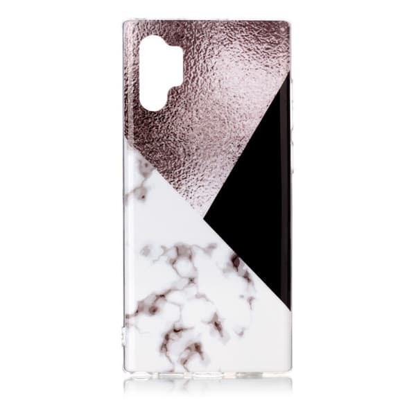 Marble Samsung Galaxy Note 10 Pro deksel - Rose / Hvit / Svart Multicolor