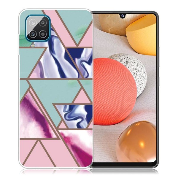 Marble design Samsung Galaxy A42 5G kotelot - Kolmio Blitz Kuvio Multicolor