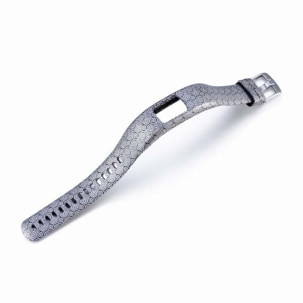 Garmin Vivofit 4 mønstret justerbar silikone urrem - Sort Auspicious Skyer Mønster Multicolor