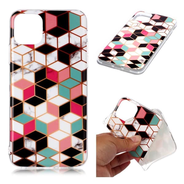 Marble iPhone 11 Pro Max deksel - Fargerikt diamantmønster Multicolor