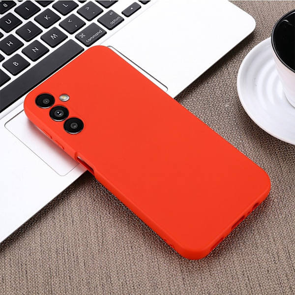Matte Liquid silikone cover til Samsung Galaxy A14 - Rød Red