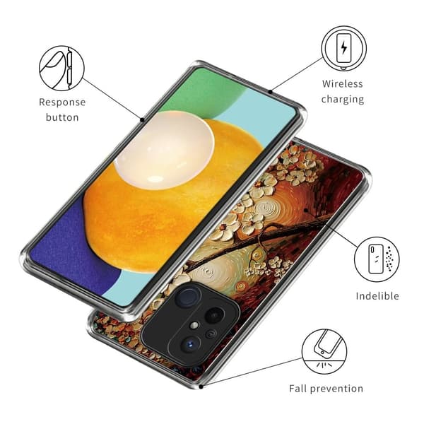 Deco Xiaomi Redmi 12C skal - Blomma Brun