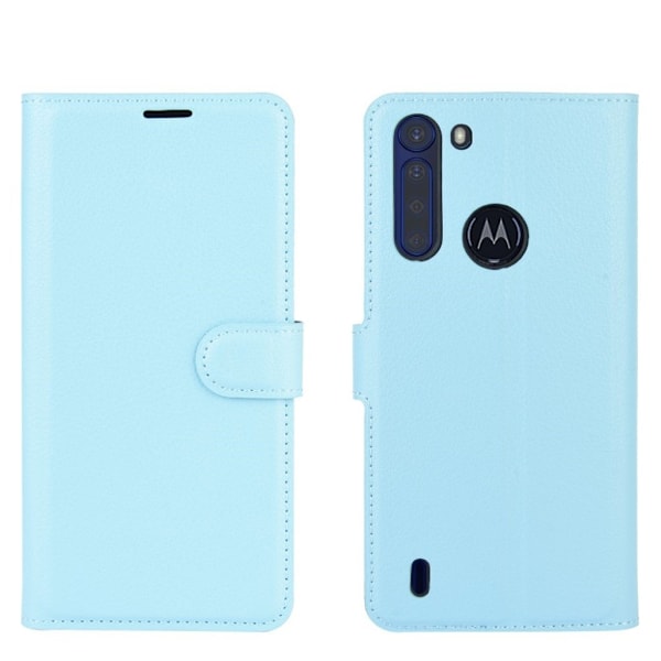Classic Motorola One Fusion fodral - Blå Blå