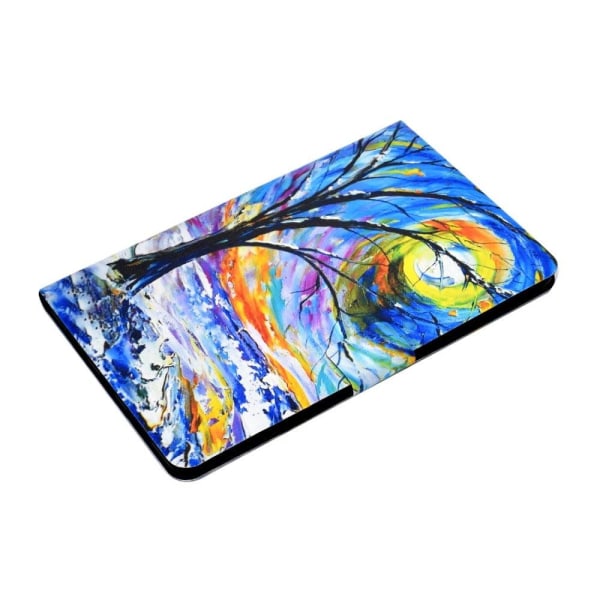 Huawei MatePad 10.4 viileä kuvio nahkakotelo - Puu Multicolor