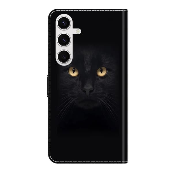 Wonderland Samsung Galaxy S24 FE flip etui - Sort Kat Black