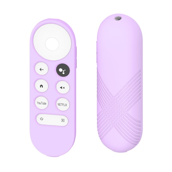Google Chromecast 2020 TV X-tyylinen silikonisuojus - Vaaleanvioletti Purple