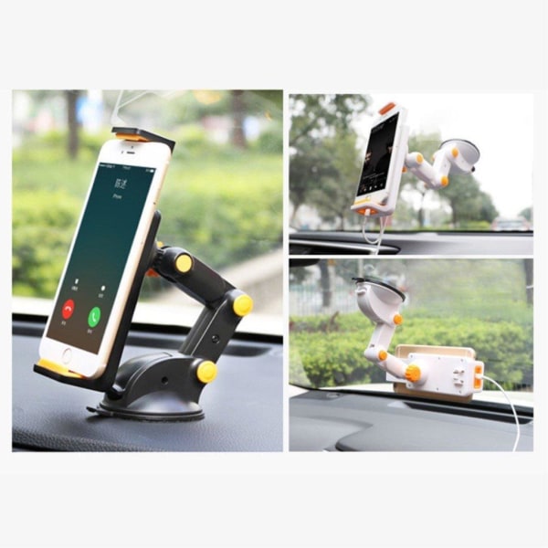 Universal 360 degree car phone holder Black