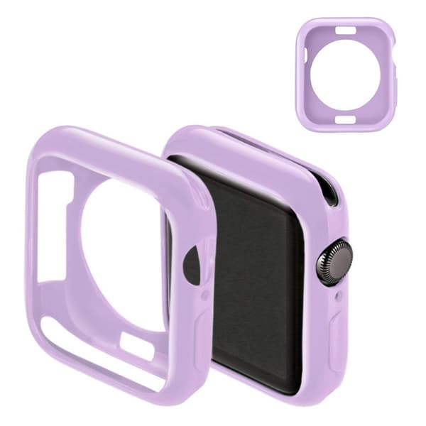 Apple Watch Series 5 44mm simple silikone etui - Lilla Purple