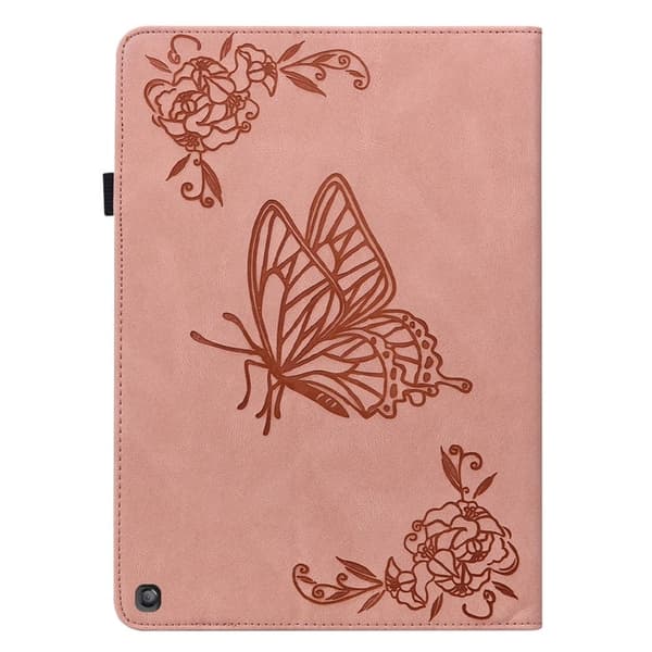 Amazon Fire HD 10 (2023) Läderfodral Korthållare Stativ Tablet Cover - Rosa Rosa