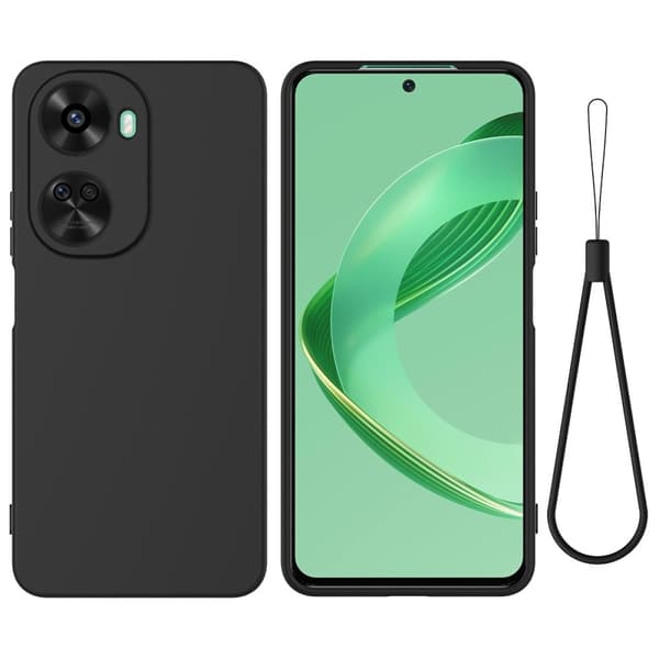 Matte Liquid Huawei nova 12 SE / Huawei Nova 11 SE silikone cover - Sort Black