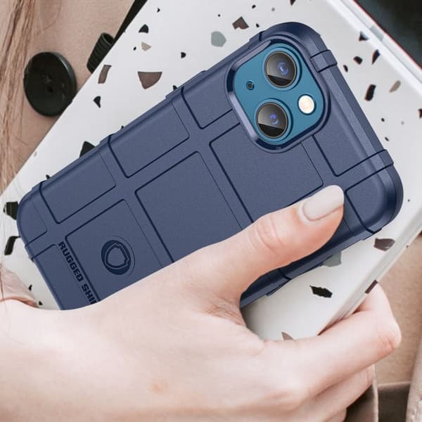Rugged Shield etui - iPhone 14 Plus - Blå Blue