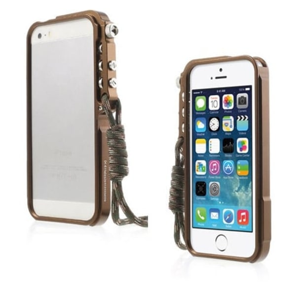 Premium (Brun) iPhone 6 Metall Bumper Brun
