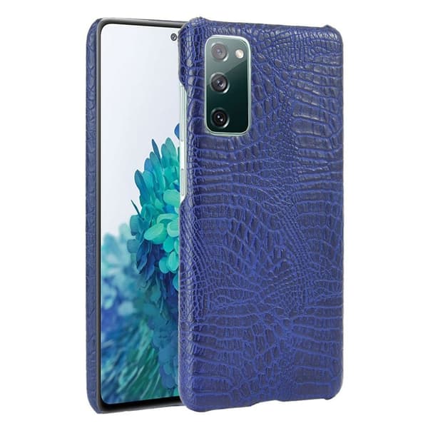 Croco Samsung Galaxy S20 FE 5G / Samsung Galaxy S20 FE skal - Blå Blå