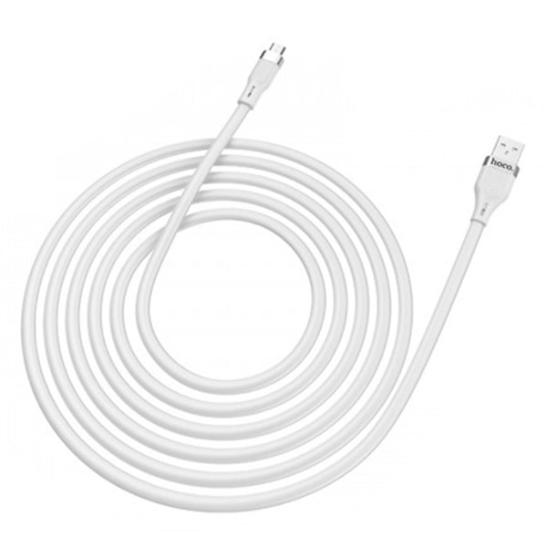 HOCO U72 Forest Silikoninen latauskaapeli Micro - Valkoinen White