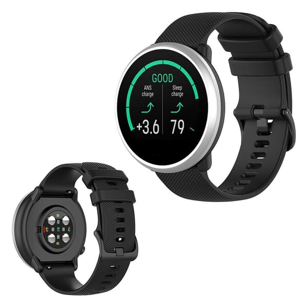 Polar Ignite / Garmin Vivomove 3 silikone Urrem - Sort Black