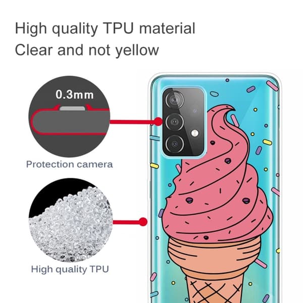 Deco Samsung Galaxy A33 5G Etui - Ice Cream Pink