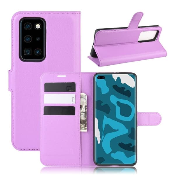 Classic Huawei P40 Pro flip etui - Lilla Purple
