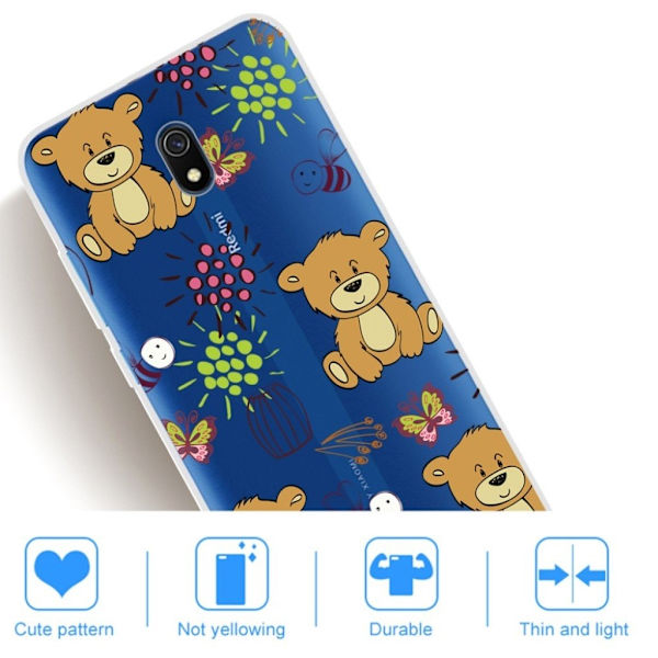 Deco Xiaomi Redmi 8A cover - Bamse Brown