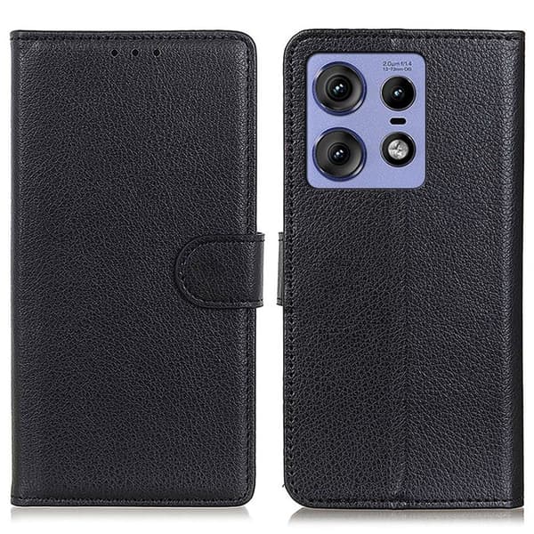 Classic Motorola Edge 50 Pro flip etui - Svart Black