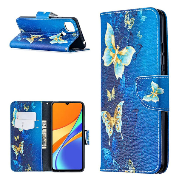 Wonderland Xiaomi Redmi 9C Flip etui - Blå Blue