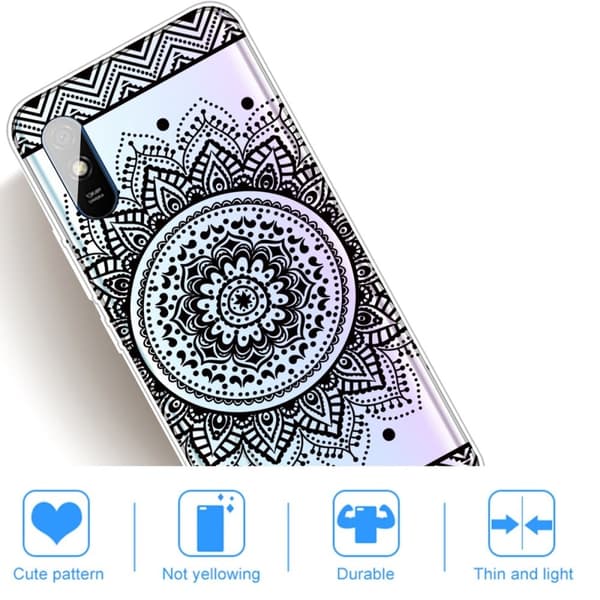 Deco Xiaomi Redmi 9A Suojakotelo - Flower Pattern Black