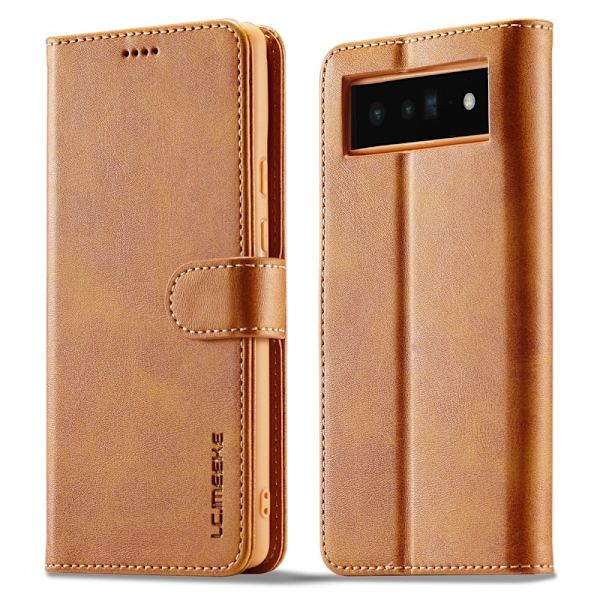LC.Imeeke Google Pixel 6 Pro Flippetui - Gul Yellow