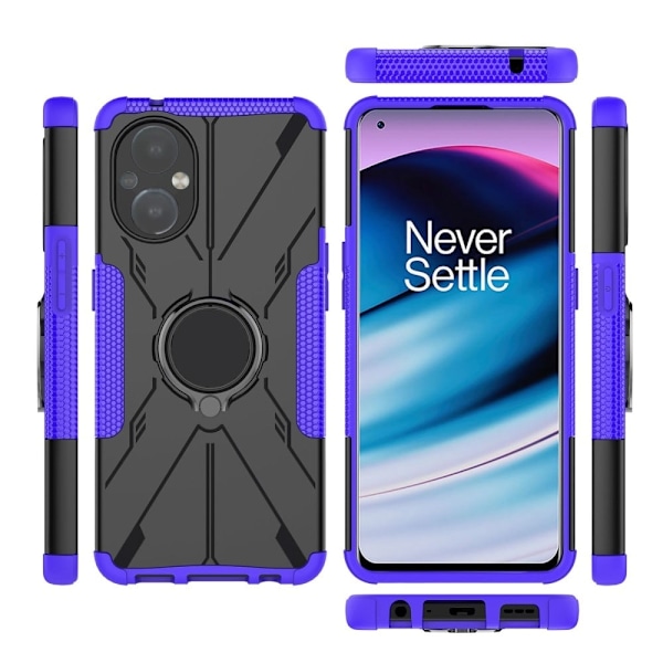 Kickstand-skydd med magnetiskt ark för OnePlus Nord N20 5G - Lila Lila